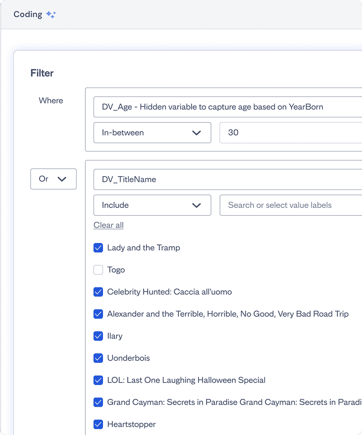 Oasis coding job settings
