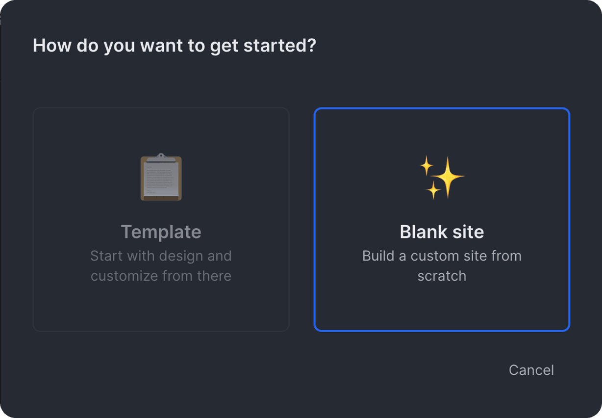 Content Experience prototype modal